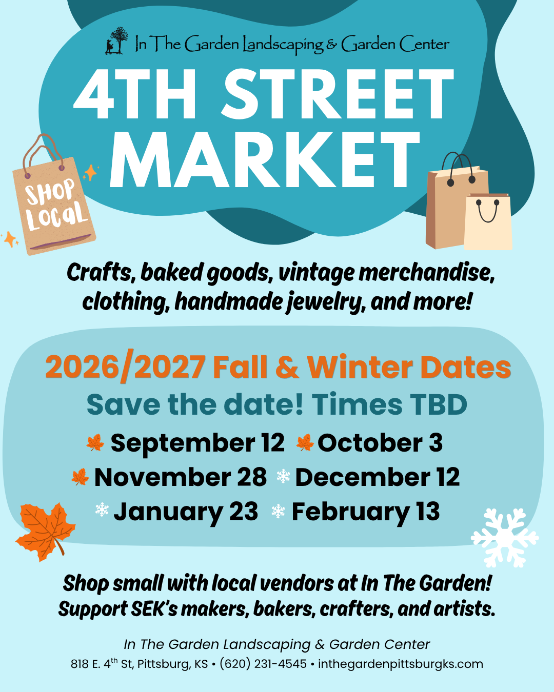 4th Street Market: Fall & Winter 2026/2027