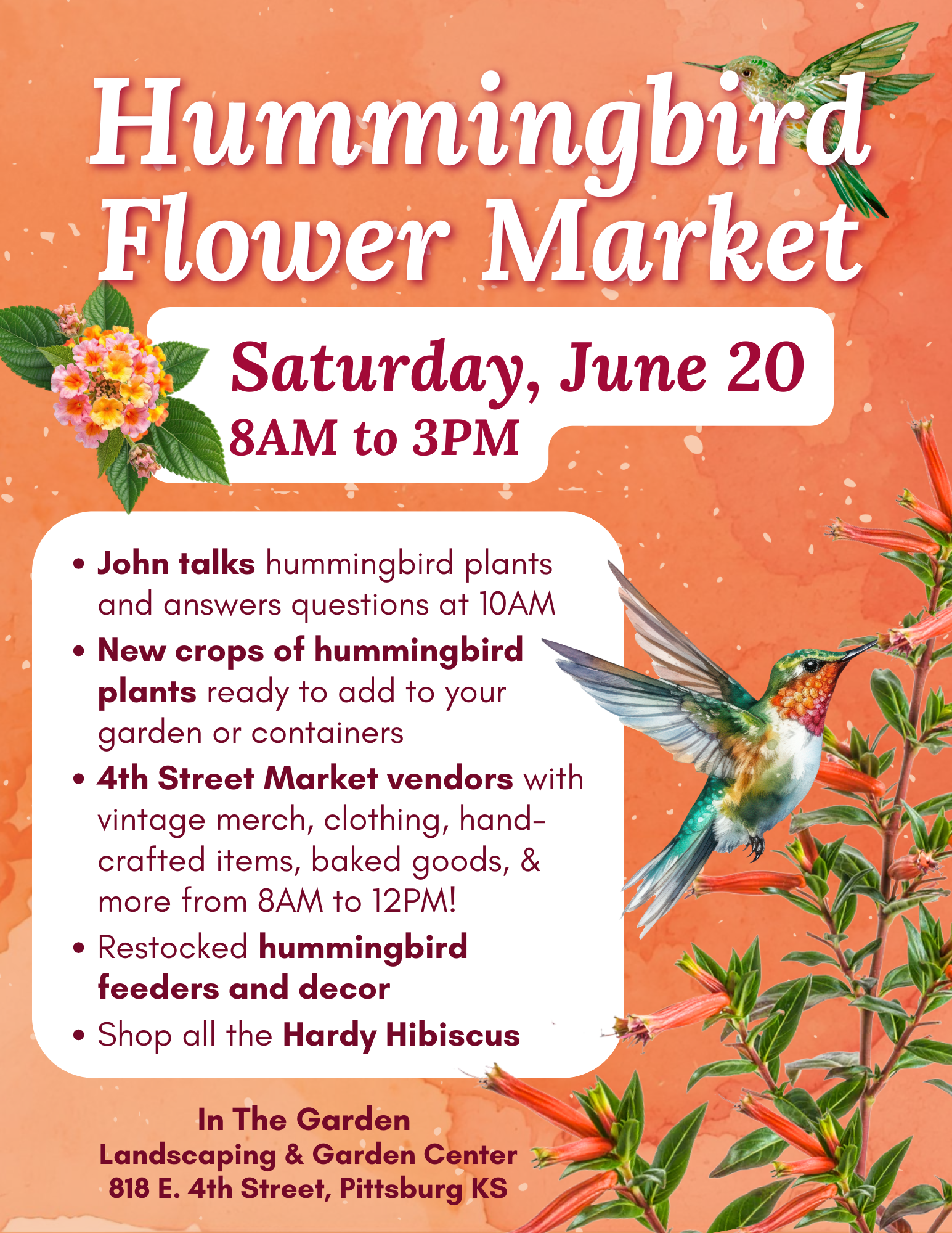 Hummingbird Flower Market