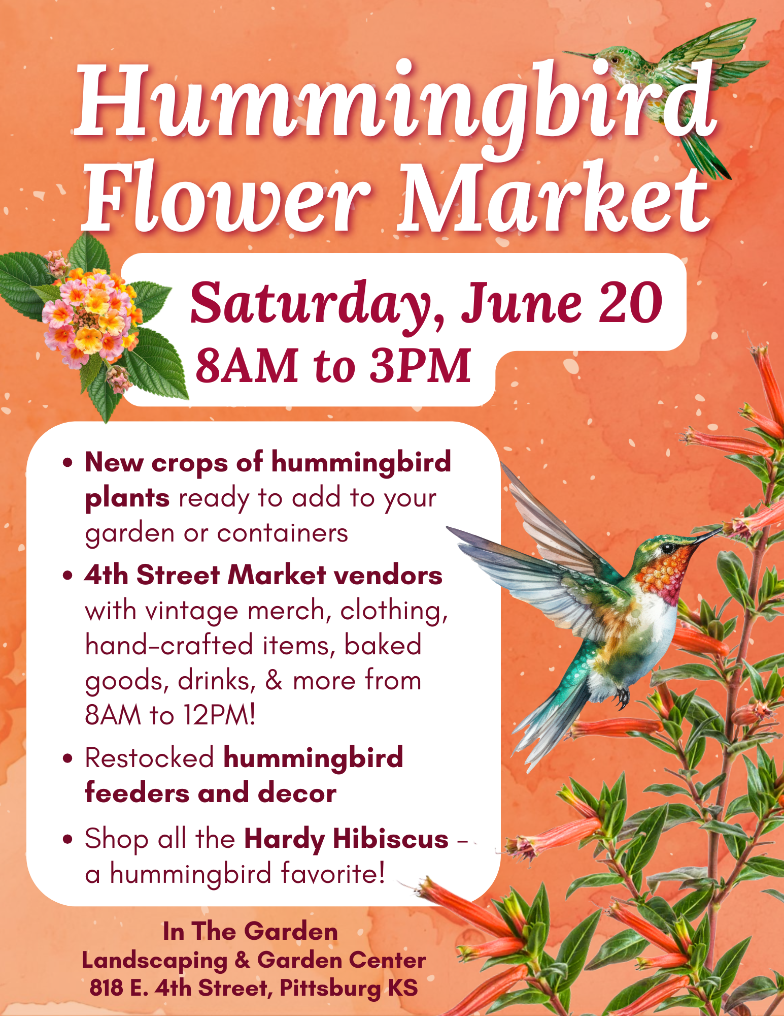 Hummingbird Flower Market