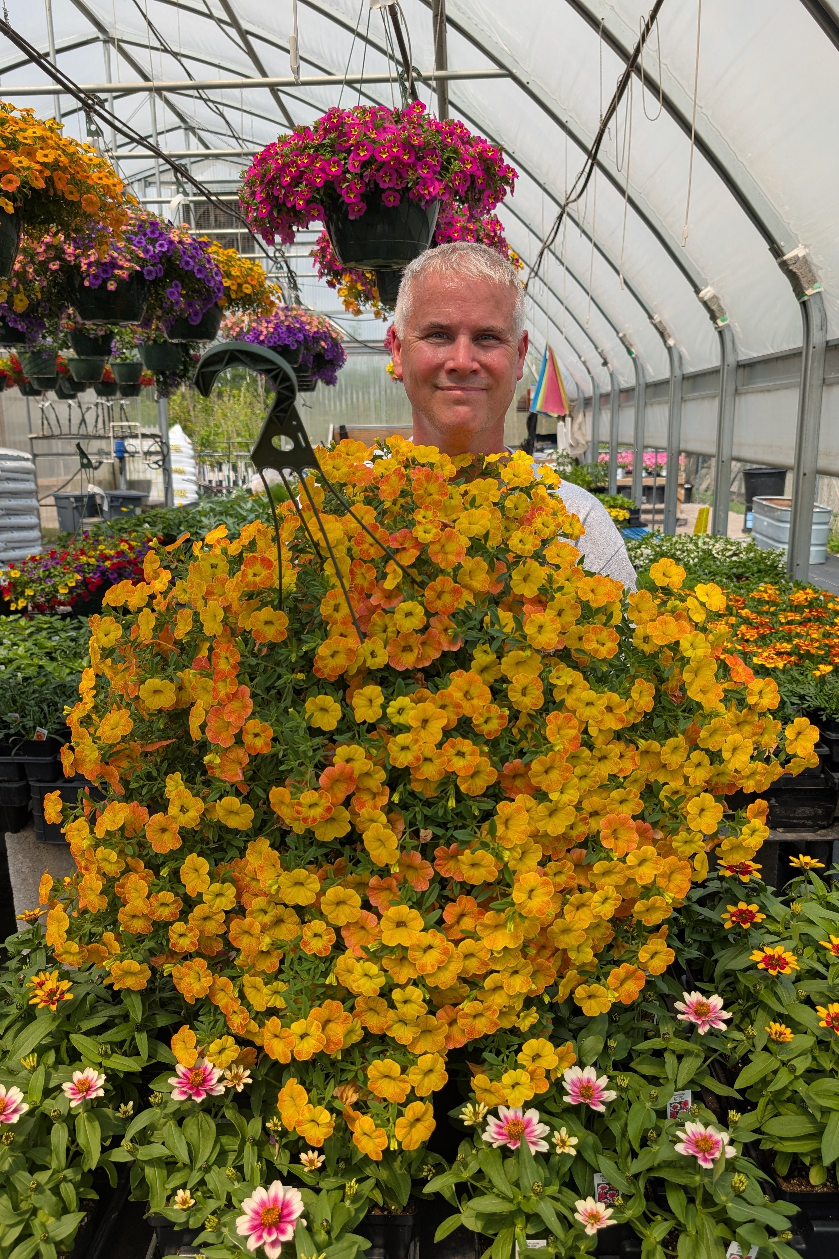 Diva Orange Mother's Day Hanging Basket